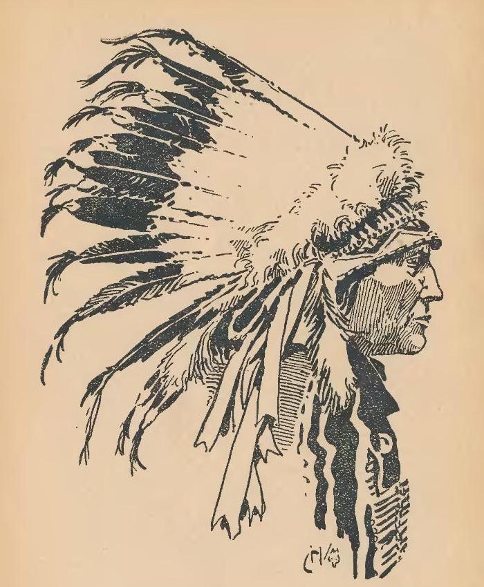 Slavný náčelník Siouxů Medvěd-Dutý Roh