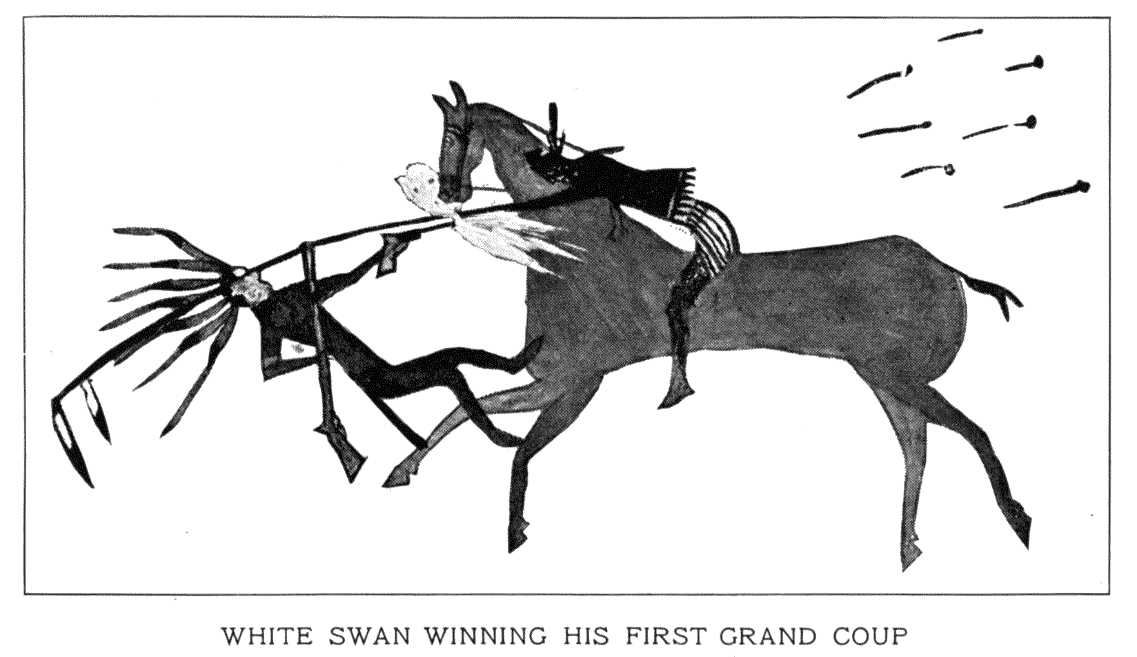 WHITE SWAN WINNING HIS FIRST GRAND COUP