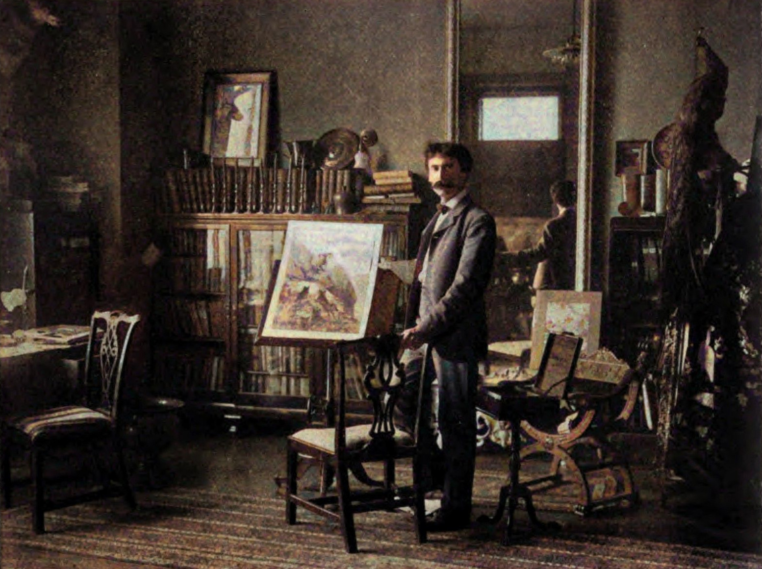 Mr. Ernest Seton-Thompson in his studio