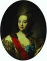 Portrét hraběnky Jekatěriny Nikolajevny Orlovny (*1758 - +1781), namaloval pravděpodobně r. 1779 ruský malíř Fjodor Stěpanovič Rokotov (*1735 -+1808)